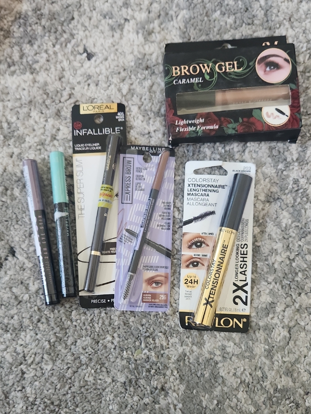 Mixed‎ Eye Makeup Lot — Mascara, Brow Gel & Eyeliners